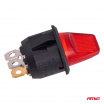 Páčkový spínač s červeným podsvietením 20A 12V AMIO-04438