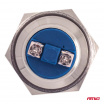 Plochý okrúhly oceľový momentový spínač 19mm 5A 12/230V AMIO-04436