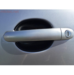 Kryty pod kľučky - malé, ABS čierna metalíza (2 ks), Roomster, Citigo