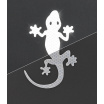 Dekor samolepící GECKO stříbrný