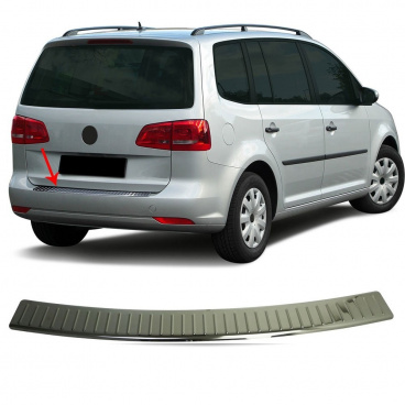 Nerez kryt hrany zadního nárazníku VW Touran 2010-15 Nerez kryt hrany zadního nárazníku VW Touran 2010-15