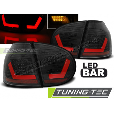 VW Golf 5 10.2003-09 zadné lampy black LED BAR (LDVWB9)