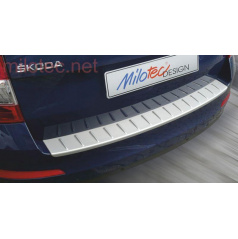 Prah piatych dverí s výstupky, strieborný matný, Škoda Octavia III. Combi Facelift, 2017+