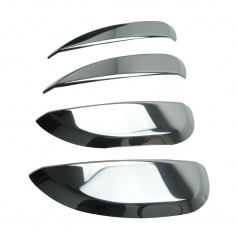 Nerez kryty kľučiek dverí Omtec leštené Dacia Duster 2018+, Logan MCV 2013+, Sandero 2012-20