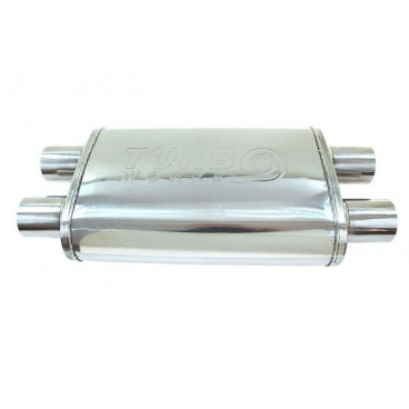 Stredový tlmič 76mm TurboWorks LT 304SS 355mm