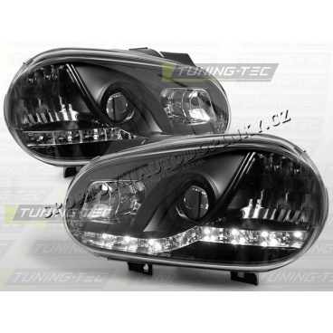VW Golf IV 1997-03 Predné číre svetlá Daylight LED black (LPVW86) VW Golf IV 1997-03 Predné číre svetlá Daylight LED black (LPVW86)