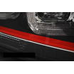 VW Golf 7 11.2012- predné číre svetlá U-Type Black With Red Line GTI Look (LPVWM2)