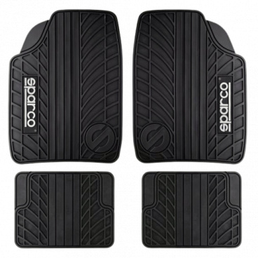 Originálne gumové autokoberce Sparco čierne Originálne gumové autokoberce Sparco čierne