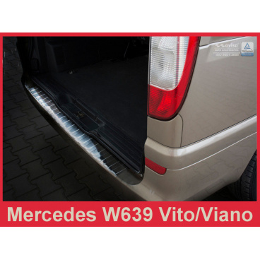 Nerez kryt-ochrana prahu zadného nárazníka Mercedes Vito, Viano W 639 2003-14