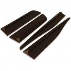 Ochranné bočné lišty na dvere, Toyota Yaris III, 2016-2019, HTB, 5d.