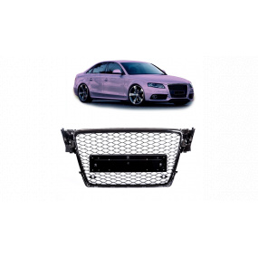 Gril Audi A4 B8 Chróm & Čierny