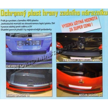 OCHRANNÝ PLAST HRANY ZADNÍHO NÁRAZNÍKU SEAT ALTEA XL OCHRANNÝ PLAST HRANY ZADNÍHO NÁRAZNÍKU SEAT ALTEA XL