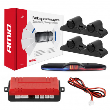 Sada parkovacích senzorov cúvacie senzory MAX LED 4 čierne senzory 19 mm TRUCK AMIO-02292 Sada parkovacích senzorov cúvacie senzory MAX LED 4 čierne senzory 19 mm TRUCK AMIO-02292