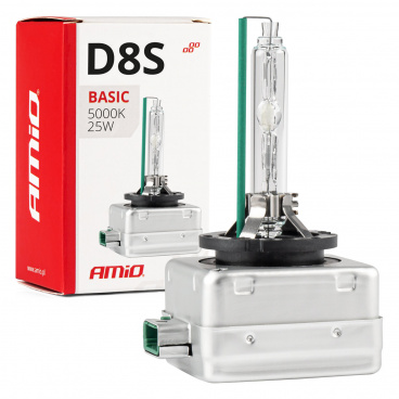 Xenónová žiarovka výbojka hid xenon D8S 25W 5000K AMiO BASIC AMIO-02952