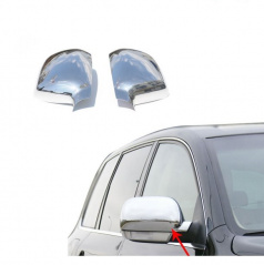 VW Touareg - nerez chrom kryty zrkadiel Omtec 2003-2007