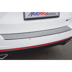 Prah piatych dverí s výstupkami - strieborný matný - Škoda Octavia III Scout, Facelift Scout, od r.v.2013 / 2017