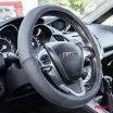 Perforovaný kožený poťah na volant automobilu S 35-37cm SWC-50-S