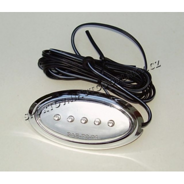 7 LED blinkr oranžový s podlepením 7,5x4 cm 7 LED blinkr oranžový s podlepením 7,5x4 cm