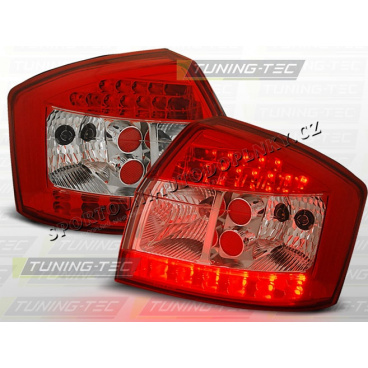 AUDI A4 (B6) 2000-04 zadné LED lampy RED WHITE (LDAU46)