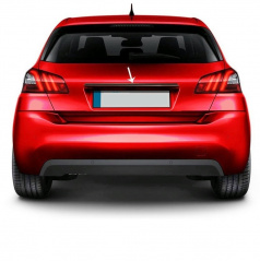 Nerez čierna lišta zadného madlá kufra nad spz Omtec Š. Kamiq, P. 307 2014+, R. Clio 2006-12