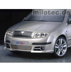 Lišty prednej masky - nerez, Škoda Fabia Facelift