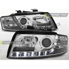 AUDI A4 (B6) 2000-04 Predné číre svetlá DAYLIGHT LED CHROME (LPAU31)