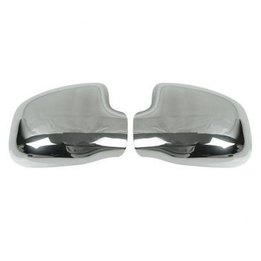 Nerez chróm kryty zrkadiel Omtec Dacia Duster 2012-18, Logan 2006-13, Sandero 2008-20 (Stepway 2016+)