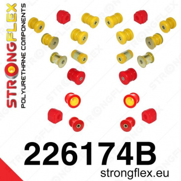 Škoda Octavia II Strongflex kompletná zostava silentblokov 22 ks Škoda Octavia II Strongflex kompletná zostava silentblokov 22 ks