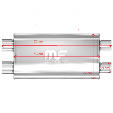Športový výfuk Magnaflow performance 2xdual 79 mm Športový výfuk Magnaflow performance 2xdual 79 mm