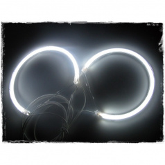 CCFL 4 plynové krúžky BMW E46 farba biela studená 6000K