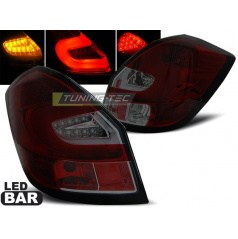 Škoda Fabia 2 2007-06.14 zadné lampy red smoke LED bar (LDSK07)