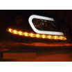 Mercedes W204 C-Klasa 2011-14 přední čirá světla black Tube Light