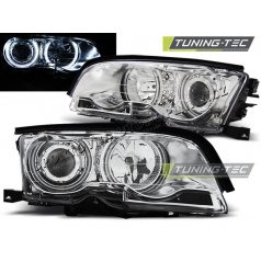 BMW E46 04.1999-08.2001 Coupe Cabrio predné svetlá Angel Eyes CCFL chrome (LPBMB6)