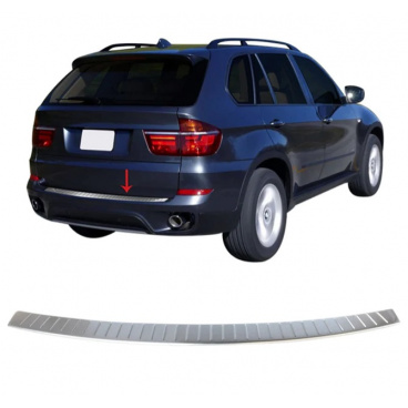 Nerez kryt hrany zadného nárazníka Omtec BMW X5 2006-13 brúsený