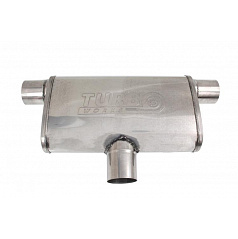 Stredný zadný tlmič 76mm TurboWorks LT 304SS 355mm