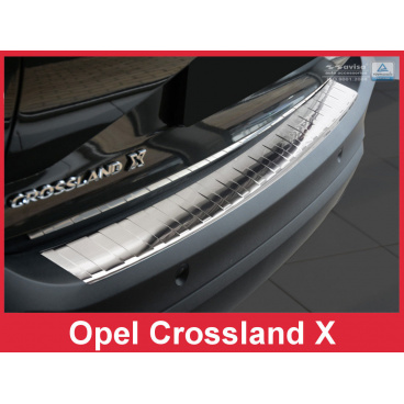 Nerez kryt- ochrana prahu zadného nárazníka Opel Crossland X 2017+ Nerez kryt- ochrana prahu zadného nárazníka Opel Crossland X 2017+