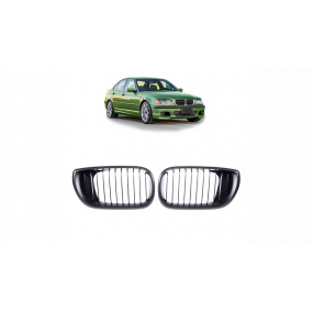 Mriežka BMW 3 E46 Facelift Compact jednotlivé lamely Matná čierna