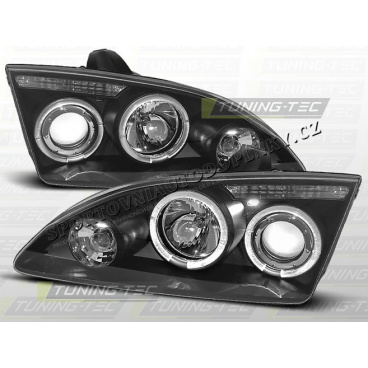 Ford Focus MK2 2004-08 predné číre svetlá Angel eyes black (LPFO14) Ford Focus MK2 2004-08 predné číre svetlá Angel eyes black (LPFO14)