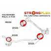 VW Polo do 2001 Strongflex zostava silentblokov len pre prednú nápravu 6 ks