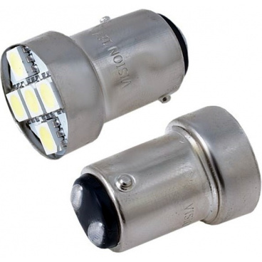 Žiarovky 6 SMD LED BAY15d biele 12V Žiarovky 6 SMD LED BAY15d biele 12V