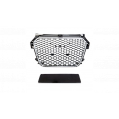 Gril Audi A1 8X Strieborný & Lesklý Čierny