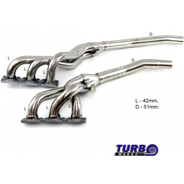 BMW E36 športové nerez výfukové zvody pre 6V mimo M3 BMW E36 športové nerez výfukové zvody pre 6V mimo M3