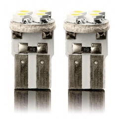 Žiarovka LED4 super silná T10 12V 5W - biela 2ks