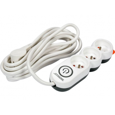 Kabel prodlužovací kancelářský 5 m 3 zásuvky Kabel prodlužovací kancelářský 5 m 3 zásuvky