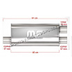 Športový výfuk Magnaflow Performance Duplex 79 mm vstup, 67 mm výstup