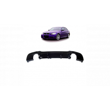 Difúzor BMW 3 E90 E91 Zadný Lesklá Čierna