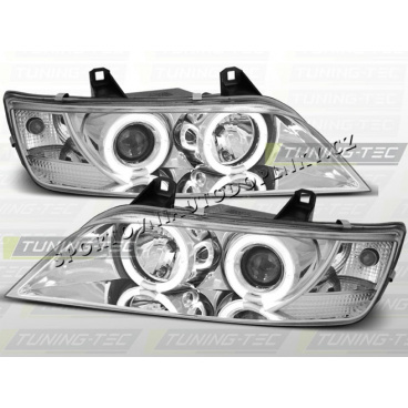 BMW Z3 1996-02 Predné číre svetlá Angel eyes chróm BMW Z3 1996-02 Predné číre svetlá Angel eyes chróm
