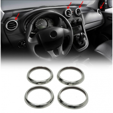 Nerez kryty ventilácie Mercedes Citan 2012-2021 Nerez kryty ventilácie Mercedes Citan 2012-2021