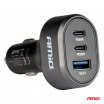 Rýchla nabíjačka do auta 85W QC3.0 PD65W PD20W 2x USB-C 1x USB-A AMIO-04177