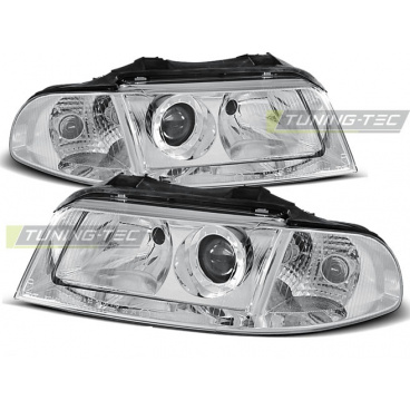Audi A4 01.1999-11.2000 predné číre svetlá chrome (LPAU04)